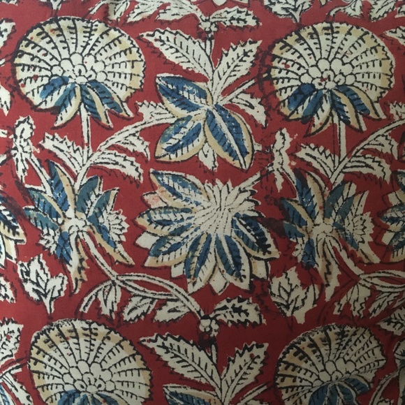 NWOT Indian Block Print Pillow or Cushion Cover - Picture 4 of 4